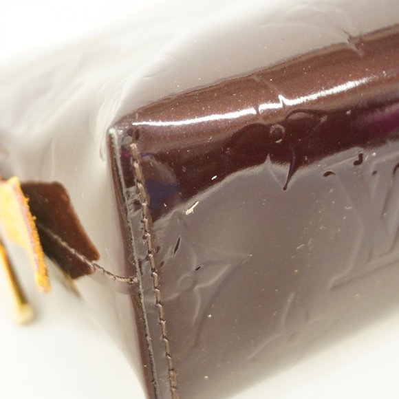 Louis Vuitton Pouch Vernis Pochette Tick M91495 Amarante Ladies - Picture 9 of 10